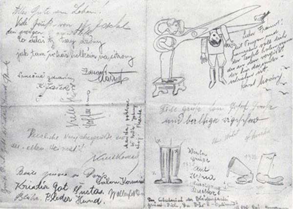 escape from nazis artist in Czechoslovakia Heartfield Letter, 1938