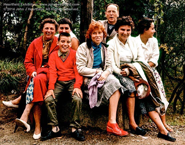 Professor John Heartfield & family, 1960