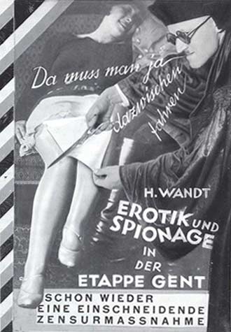 German Erotic Espionage Heartfield Book Cover